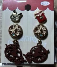 Studio Ghibli Kiki's Delivery Service 6-piece Earring Set (Sweets Set) - Ghibli Kiki & Jiji