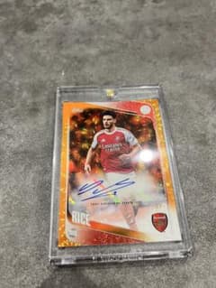 Topps Declan Rice's handwritten signature サイン Limited edition card (25 copies) - Arsenal