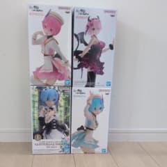 Re:ゼロから始める異世界生活 フィギュア 4点セット ラム レム