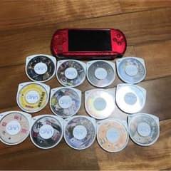 PSP本体とソフト13個のサムネイル