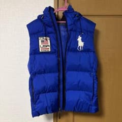希少❗️POLO RALPH LAUREN ポロラルフローレン ダウンベスト 青M