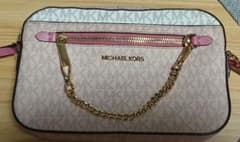 MICHAEL KORS ショルダーバッグ ピンク MKロゴのサムネイル