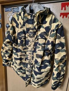 ★A Bathing Ape 迷彩ジャケット/キモノ風★ A BATHING APE 迷彩スノボジャケット サイズL - メルカリ