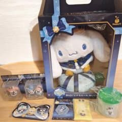 サンリオHAPPYくじ ラスト賞 シナモロール はなまるおばけ A賞 F賞 サンリオ Happyくじ F賞 缶バッジSET シナモロール はなまるおばけ