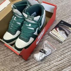 Nike Dunk ハイカット スニーカー グリーン/ホワイトのサムネイル