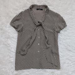 Weekend Max Mara シルク100% ボウタイブラウス 幾何学模様 - メルカリ