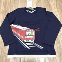 klädskåp 長袖カットソー 100cm 電車柄 新品のサムネイル