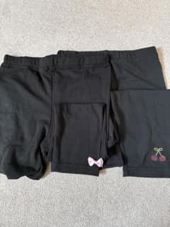 スパッツ(黒) 七分丈　130cmのサムネイル