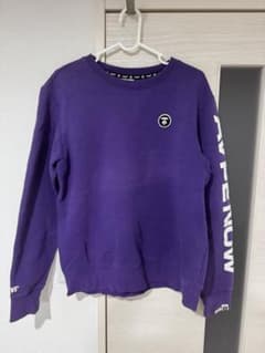 AAPE☆パープルスウェット トレーナー L BAPE ロゴのサムネイル