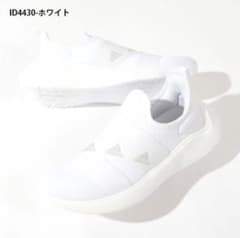 adidas  スリッポン　ホワイト　スニーカー　25cmのサムネイル