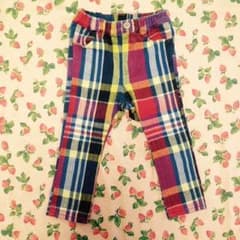 ジャンクストア☆90☆チェックテーパードパンツ☆のサムネイル