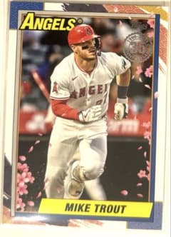 2025 topps update series マイク トラウト 桜 - メルカリ