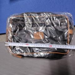 合成皮革 クラッチバッグ 黒のサムネイル