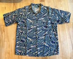 美品 レア パタゴニア L 渦巻き java fish acシャツ ヴィンテージ