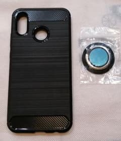 【スマホリングスタンド付ケース】Huawei P20 lite カバー ブラックのサムネイル