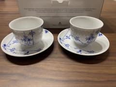 Royal Copenhagen ブルーパルメッテ ティーセット2客　125mlのサムネイル