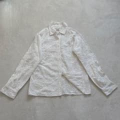 RHC Ron Herman コットンレースシャツ XS 白 花柄刺繍 ブラウス - メルカリ
