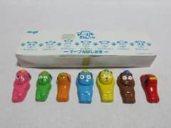 Meiji明治製菓7匹のマーブルわんちゃんはしおき箸置き非売品当選品昭和レトロ Meiji明治製菓7匹のマーブルわんちゃんはしおき箸置き非売品当選品昭和