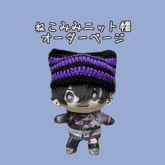 オーダーページ】 ねこみみニット帽 にじぬいサイズ - メルカリ