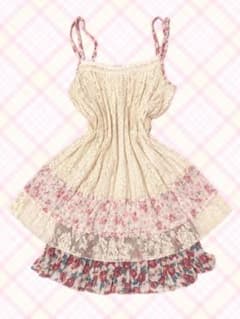 axes femme 小花柄 フリル ワンピース レース パッチワーク Y2Kのサムネイル
