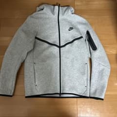 正規品　NIKE テックフリース フルジップ パーカー グレー Mのサムネイル