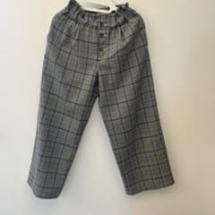 GU キッズ チェック柄 ロングパンツ 140cmのサムネイル