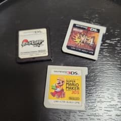 3DS ゲームソフト 3本セット　 ポケモン・モンハン・マリオのサムネイル