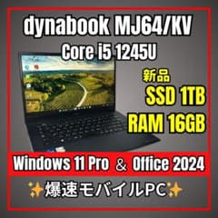 現行級✨新品1TB 16GBメモリ 第12世代i5 dynabook MJ64 現行級✨新品1TB 16GBメモリ 第12世代i5 dynabook MJ64 - メルカリ