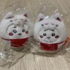 Chiikawa Mogumogu Honpo Inari Daruma Plush Toys, Brand New, Unopened, Set of 2