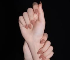 FINGER SUIT プレスオンネイル ヌードピンク 40本入りのサムネイル