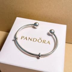 PANDORA パンドラ ブレスレット シルバー バングル サイズ2 - メルカリ