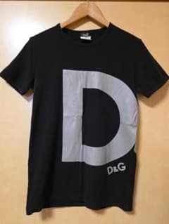 D&G ビッグロゴプリント Tシャツ ブラック L - メルカリ