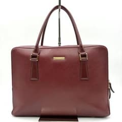 極美品 Burberry ブリーフケース A4 ノバチェック サフィアーノレザー
