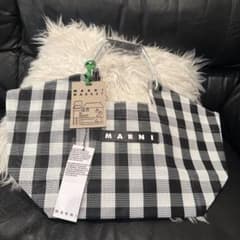 MARNI MARKETラスト1 トートバッグ チェック柄 セール中のサムネイル