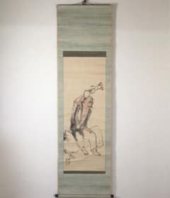 掛軸　橋本関雪 掛軸 橋本関雪 「暁池採蓮図」