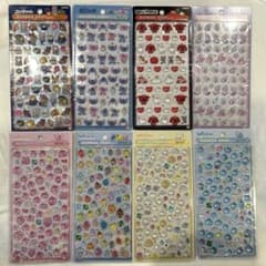 正規品　ディズニー　しずくちゃん　ボンボンドロップシール　mini 8点セットのサムネイル