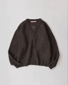 NICENESS GOLDBLUM Lサイズ GRAY×KHAKI NICENESS GOLDBLUM MECHANIC SWEATER L