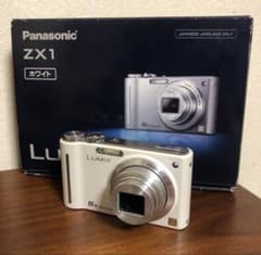 コンデジ Panasonic LUMIX DMC-ZX1 ホワイト 本体 - メルカリ