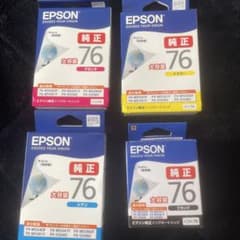EPSON 76 インクカートリッジ 4色セット - メルカリ