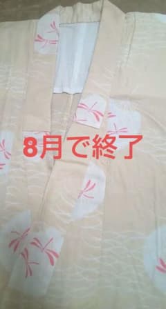 浴衣 ベージュ地 団扇 トンボ柄のサムネイル