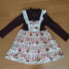 シャーリーテンプル♪ スイーツ柄ワンピース♪[120cm]のサムネイル