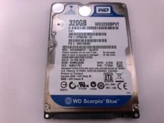 ウェスタンデジタル 2.5インチ HDD WD3200BPVT 使用時間少のサムネイル