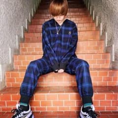 チェックセーラーセットアップブルーMILK BOYミルクボーイ m10216299243_1.jpg?1763880886
