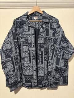 EDWINペイズリー シャツ Lサイズ ネイビーのサムネイル