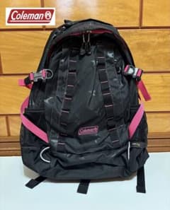 【美品】Coleman バックパック ブラック リュック 登山 コールマンのサムネイル