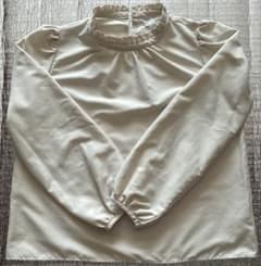 【再値下げ】 OFALO フリルネック 長袖ブラウス アイボリー Mサイズ