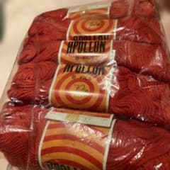 Puppy APOLLON 8 FILS 綿100% 毛糸 レッド5カセセット - メルカリ