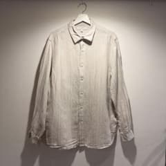 BANANA REPUBLIC 長袖シャツ ストライプ ベージュ Lのサムネイル