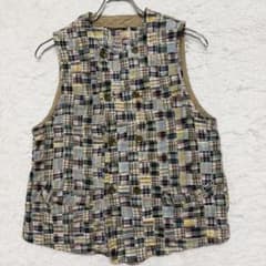 希少 KAPITAL パッチワーク 四国山城工場産 パッチワーク ベスト 1