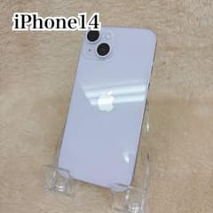 iPhone14 ラベンダー 128GB シムフリー バッテリー100％ - メルカリ